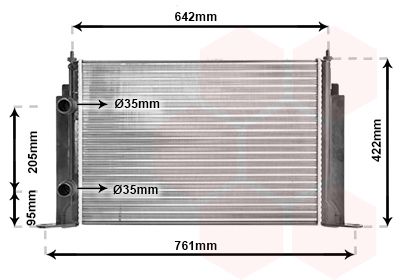 VAN WEZEL Radiaator,mootorijahutus 17002244